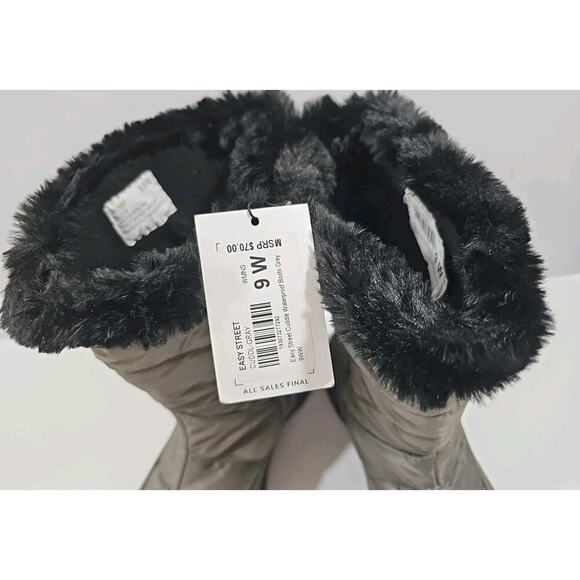 Easy Street Cuddle Easy Dry Waterproof Boot - Free Shipping  Easy Street ~Woman Size 9W~ Cuddl-Gray Winter Boots NWOB.